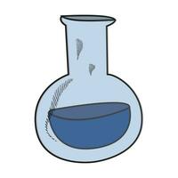 conical flask, chemistry, chemical formulas. chemist's day. science, laboratory vector