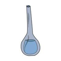 conical flask, chemistry, chemical formulas. chemist's day. science, laboratory vector