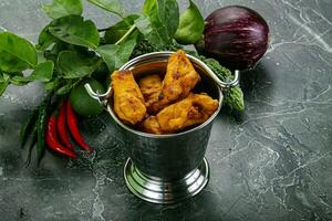 Indian cuisine - paneer pakora cheese photo