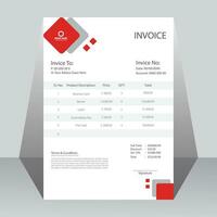 Modern business invoice design template. Bill form business invoice accounting. vector