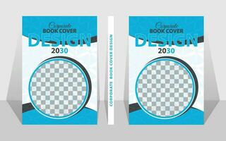 Book cover design template with white background. vector