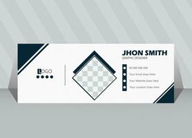 Professional Email Signature Template Modern and Minimal Layout. Email signature template design. business email signature vector banner.