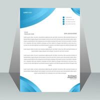 Modern business letterhead design template. vector