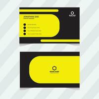 Simple business card design template. vector