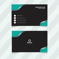 Simple business card design template. vector