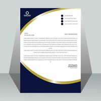 Creative letterhead design template with white color background. vector