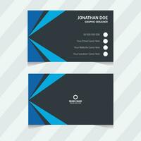 Professional Business card design and modern visiting card template. vector