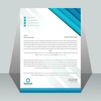 Creative business letterhead design template. vector