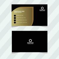 Clean Business Card Design Template, layout in rectangle size. vector