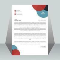 Simple minimal letterhead design template. vector