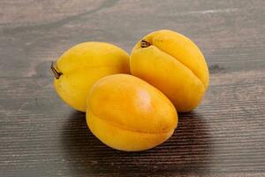 Sweet ripe tasty apricot heap photo