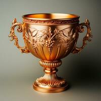 AI generated Gold Cup, reward for victories - AI generated image photo