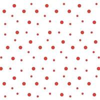 Seamless pattern with red polka dots. A simple, minimalistic background made of circles. vector