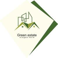 Realestate logo wite kite concept vector