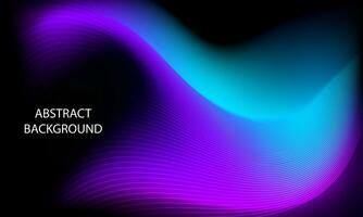Abstract background with blue and purple wavy lines. Vector illustration