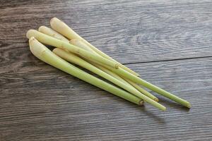 Raw lemongrass stem aroma for cooking photo