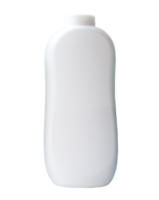 White powder bottle isolated with clipping path in png file format