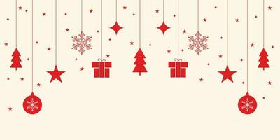 Merry Christmas banner design vector