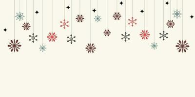 Merry Christmas banner background snowflake vector