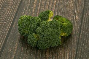 Raw ripe green broccoli cabbage photo