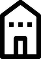 Home outline icon symbol vector image. Illustration of the house real estate graphic property design image