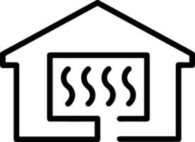 Home outline icon symbol vector image. Illustration of the house real estate graphic property design image