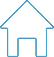 Home outline icon symbol vector image. Illustration of the house real estate graphic property design image