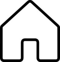 Home outline icon symbol vector image. Illustration of the house real estate graphic property design image