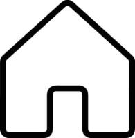 Home outline icon symbol vector image. Illustration of the house real estate graphic property design image