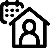 Home outline icon symbol vector image. Illustration of the house real estate graphic property design image