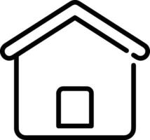 Home outline icon symbol vector image. Illustration of the house real estate graphic property design image