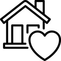 Home outline icon symbol vector image. Illustration of the house real estate graphic property design image