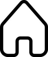 Home outline icon symbol vector image. Illustration of the house real estate graphic property design image
