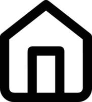 Home outline icon symbol vector image. Illustration of the house real estate graphic property design image