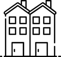 Home outline icon symbol vector image. Illustration of the house real estate graphic property design image