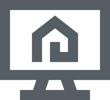 Home outline icon symbol vector image. Illustration of the house real estate graphic property design image