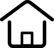 Home outline icon symbol vector image. Illustration of the house real estate graphic property design image