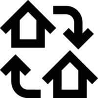 Home outline icon symbol vector image. Illustration of the house real estate graphic property design image