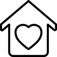 Home outline icon symbol vector image. Illustration of the house real estate graphic property design image