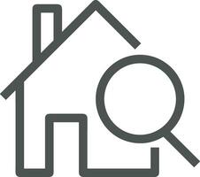 Home outline icon symbol vector image. Illustration of the house real estate graphic property design image