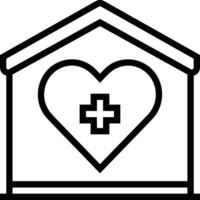 Home outline icon symbol vector image. Illustration of the house real estate graphic property design image
