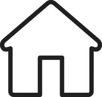 Home outline icon symbol vector image. Illustration of the house real estate graphic property design image