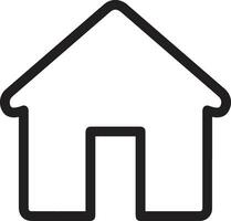 Home outline icon symbol vector image. Illustration of the house real estate graphic property design image