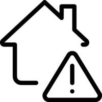 Home outline icon symbol vector image. Illustration of the house real estate graphic property design image