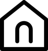 Home outline icon symbol vector image. Illustration of the house real estate graphic property design image