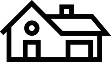 Home outline icon symbol vector image. Illustration of the house real estate graphic property design image