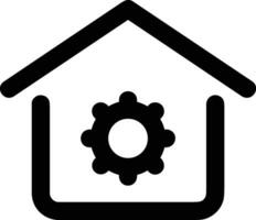 Home outline icon symbol vector image. Illustration of the house real estate graphic property design image