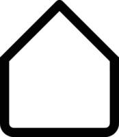 Home outline icon symbol vector image. Illustration of the house real estate graphic property design image