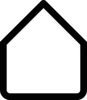 Home outline icon symbol vector image. Illustration of the house real estate graphic property design image