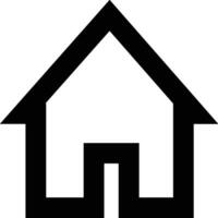 Home outline icon symbol vector image. Illustration of the house real estate graphic property design image